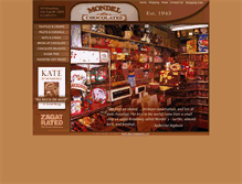 Tablet Screenshot of mondelchocolates.com